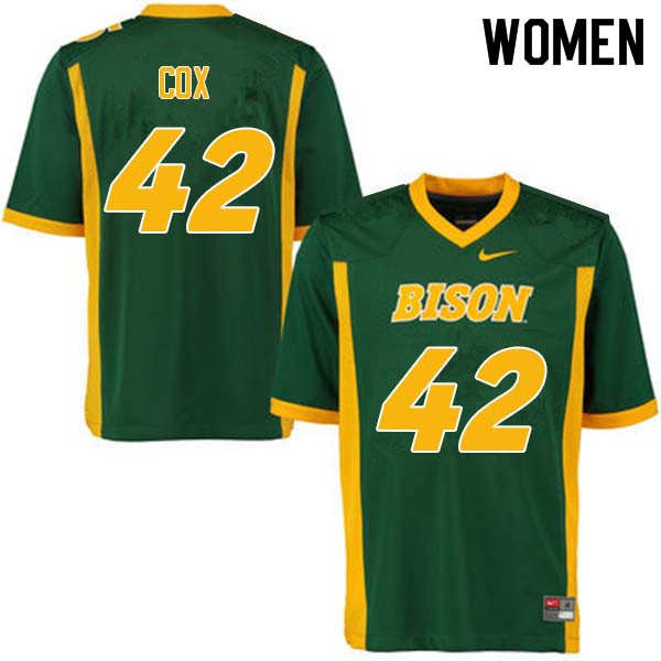 Women #42 Jabril Cox North Dakota State Bison College Football Jerseys Sale-Green - Click Image to Close